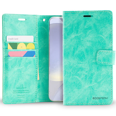 Goospery Bluemoon Diary for Samsung Galaxy S24 Plus - Mint