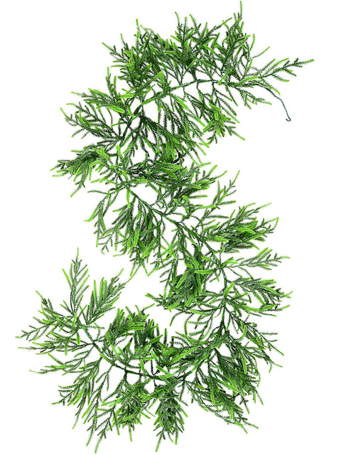 Christmas Warehouse - GARL2603 1.8m Cedar Leaf Christmas Garland | 120 Tips Green