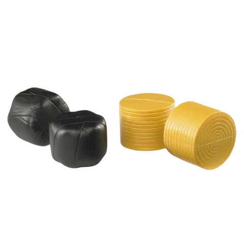 Bruder 4 Round Hay Bales Black Ochre Agriculture Model Toy Accessories