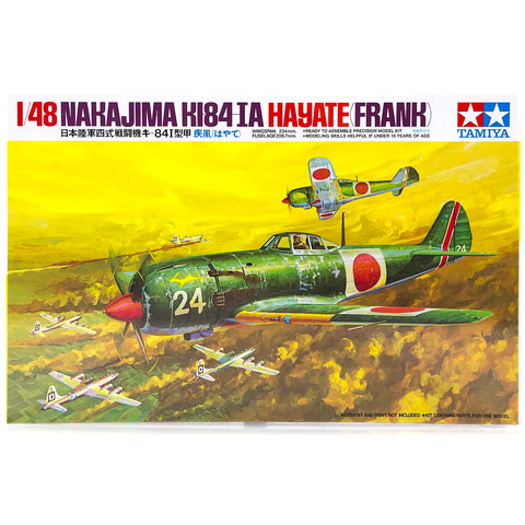 Tamiya 1/48 Nakajima KI-84-IA Hayate (Frank) Fighter Scaled Plastic Model Kit