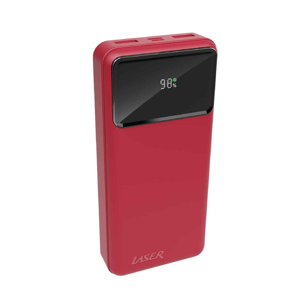 Laser 20000mAh Powerbank 18W PD with LED Indicator (Red) JB Hi-Fi