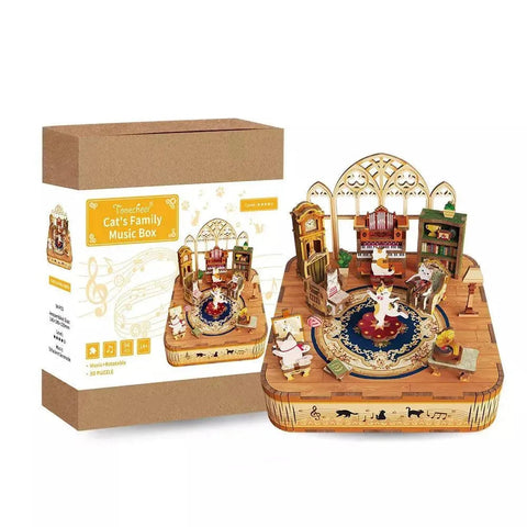 Tonecheer Cat's Family Music Box