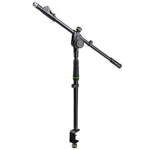 Gravity Steel Microphone Pole with Boom and Clamp (Black)