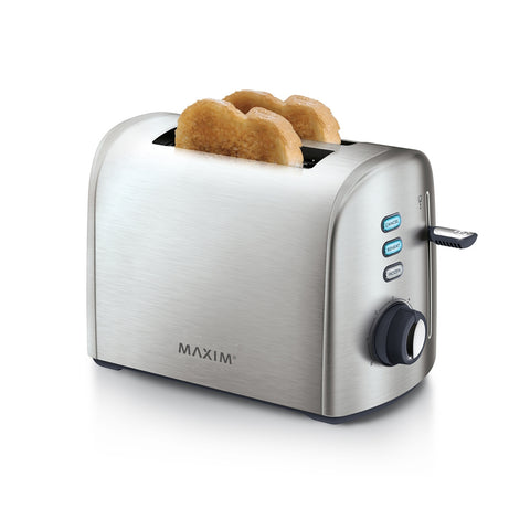Maxim 2 Slice Automatic Toaster Stainless Steel 7 Browning Settings Compact