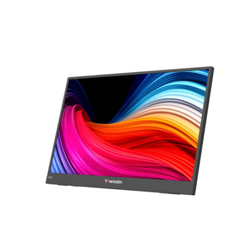 Verbatim Portable Monitor HD 1080p Light Computer Laptop 15.6" Screen Black