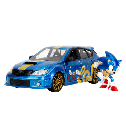Jada 1:24 Scale 2012 Subaru Impreza WRX STI Diecast Vehicle With Sonic Figure