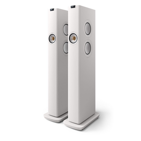 KEF LS60 Wireless Hifi Speakers Pair (Mineral White)