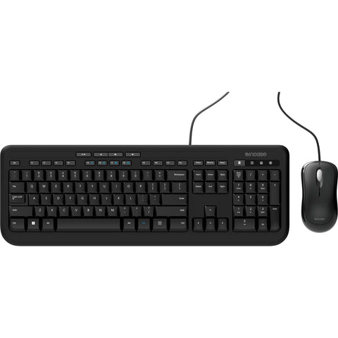 Incase Wired Desktop 600 Keyboard & Mouse Combo Designed by Microsoft (Black)