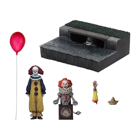 It 2017 Pennywise Deluxe Diorama Display Horror Figure Accessory Set