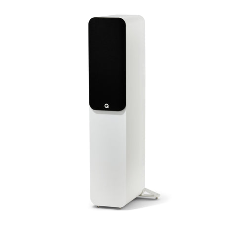 Q Acoustics 5050 Satin White Floor Standing Speakers Pair