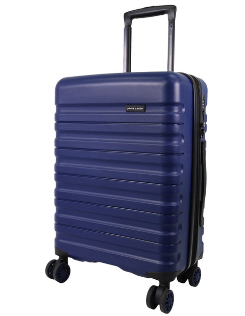 Pierre Cardin 4 Wheel Cabin Hard-Shell Suitcase Travel Luggage 54cm Blue