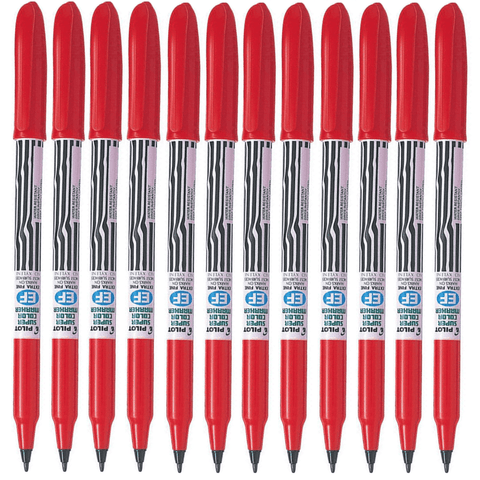 Pilot ScanEf Permanent Marker - Red, 2.0mm (Box of 12)