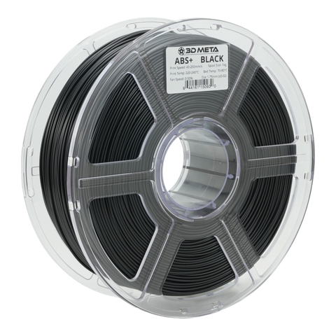 3D META ABS+ 3D Printing Filament - Black