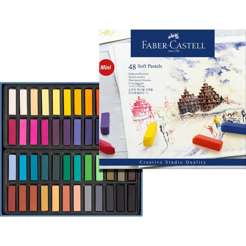 Faber-Castell Studio Soft Pastels, Assorted, 48Pk