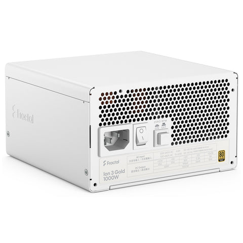 Fractal Design Ion 3 1000W 80 Plus Gold Fully Modular Power Supply (White)