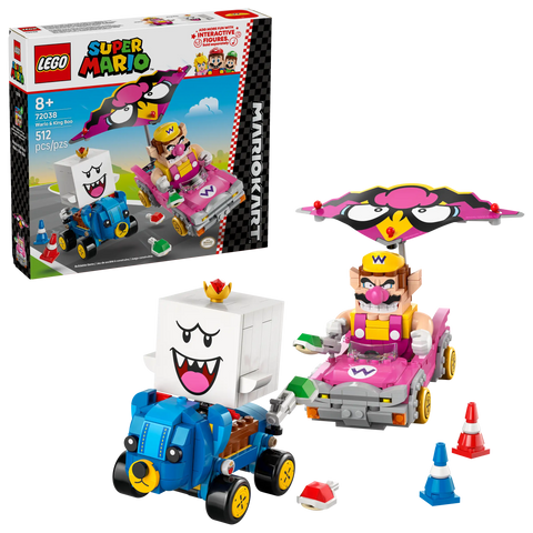 Lego Super Mario - Mario Kart Wario and King Boo