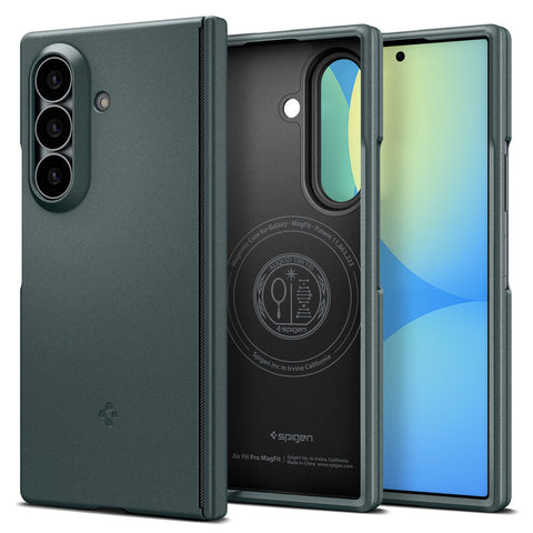 Spigen Galaxy Z Fold 8 Ultra Air Fit Pro (MagFit) Case (Abyss Green)