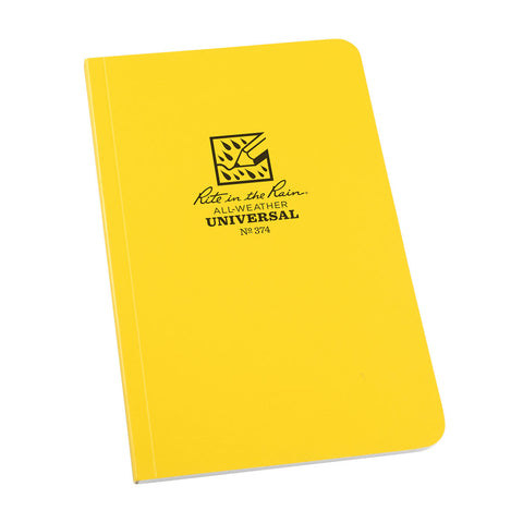 Rite In The Rain Bound Soft Cover 4.25 x 7.25 Field Flex Book - Universal - Yellow