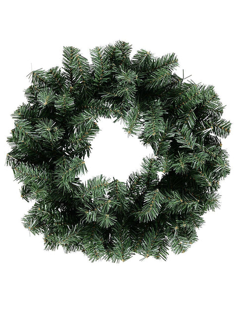 Christmas Warehouse - WRTH9933 48cm Mayfair Lush Fir Evergreen Christmas Wreath | 128 Tips Green