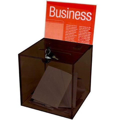 Esselte Ballot Box Lockable Large Smoke