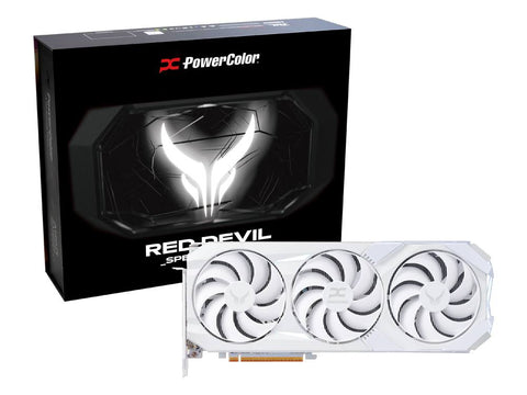 PowerColor Red Devil Radeon RX 9070 XT 16GB GDDR6 OC Graphics Card - White