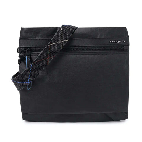 Hedgren Faith Crossover Shoulder Bag with RFID Pocket - Creased Black