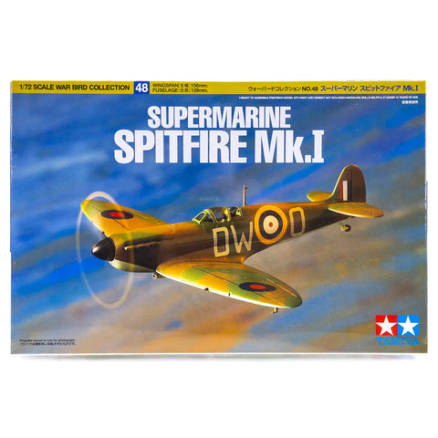 Tamiya 1/72 Supermarine Mk.I Spitfire Scaled Plastic Model Kit