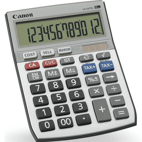 Canon LS-121TS Calculator Desktop Tax 12 Digit