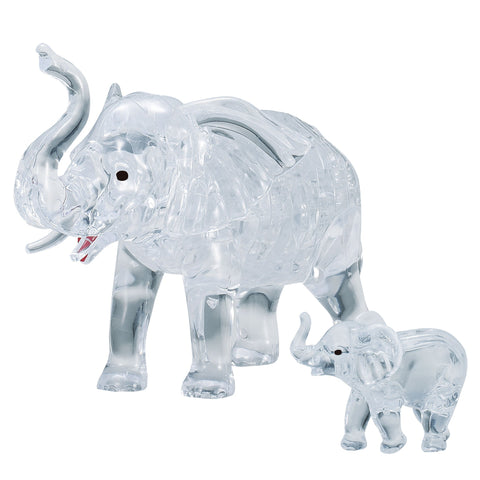 Bepuzzled 3D Crystal Puzzle: Elephant and Baby
