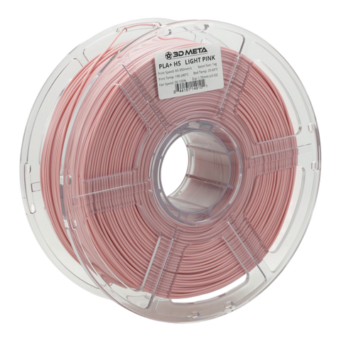 3D META High Speed PLA+ HS 3D Printing Filament - Light Pink
