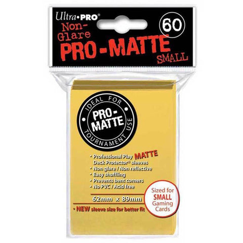 ULTRA PRO Deck Protector Sleeves Pro Matte Small 60ct (Yellow)