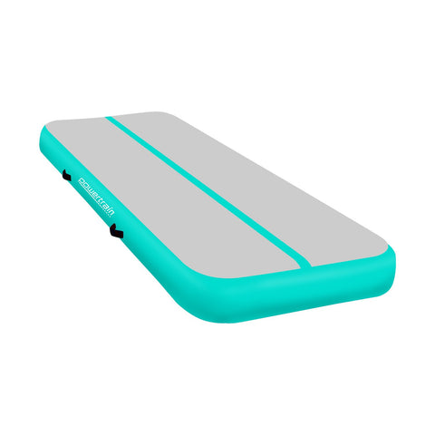 Powertrain 4m Air Track Gymnastics Mat (Grey/Green)