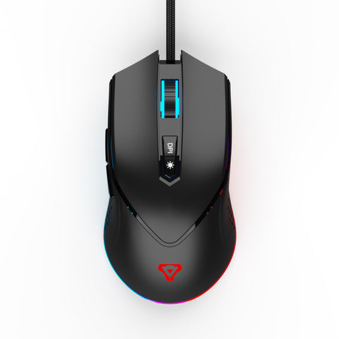 Laser Gaming Wired RGB M801 8000 DPI Mouse (Black)