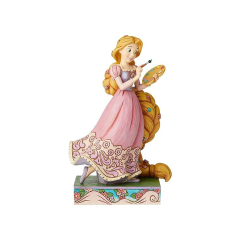 Jim Shore Disney Traditions - Tangled Rapunzel - Adventurous Artist Princess Passion
