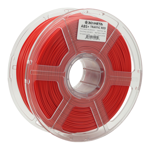 3D META ABS+ 3D Printing Filament - Traffic Red