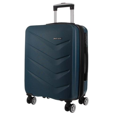Pierre Cardin Travel Cabin Suitcase Hard-Shell Luggage Bag 49L/54cm Teal