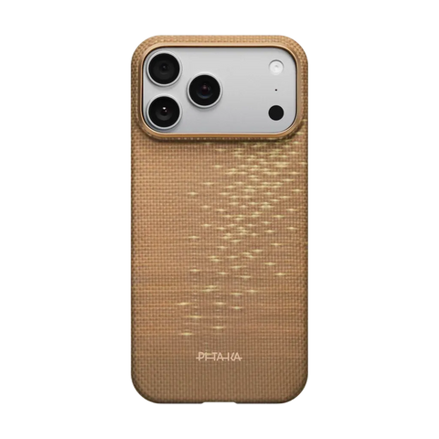 PITAKA Aramid Fibre  Ultra-Slim Case  for iPhone 17 Pro Max Golden Glint