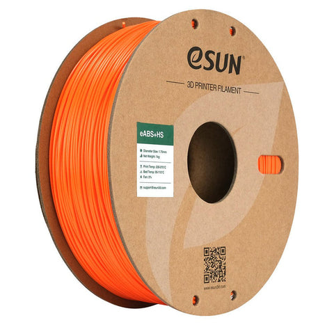 ESun ABS+HS High Speed 3D Print Filament 1.75mm 1kg - Orange
