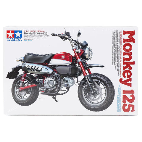 Tamiya 1/12 Honda Monkey 125 Motorcycle Scaled Plastic Model Kit