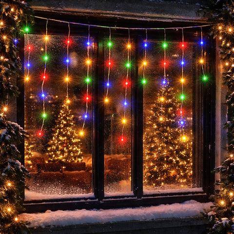 Lexi Lighting 600LED Snowing Icicle Lights - Multicolour