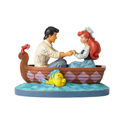 Jim Shore Disney Traditions - The Little Mermaid Ariel and Prince Eric - Waiting For A Kiss