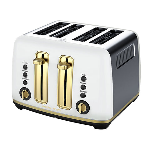 Morphy Richards Ascend 4 Slice Toaster (Soft Gold)