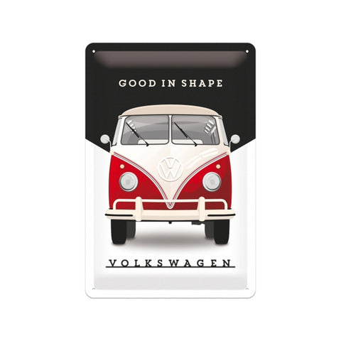 Nostalgic-Art 20x30cm Medium Metal Wall Hanging Sign Plaque VW Good in Shape