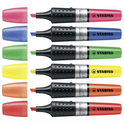 Stabilo Wallet 6 Luminator XT Highlighter Liquid Ink (Assorted Colours)