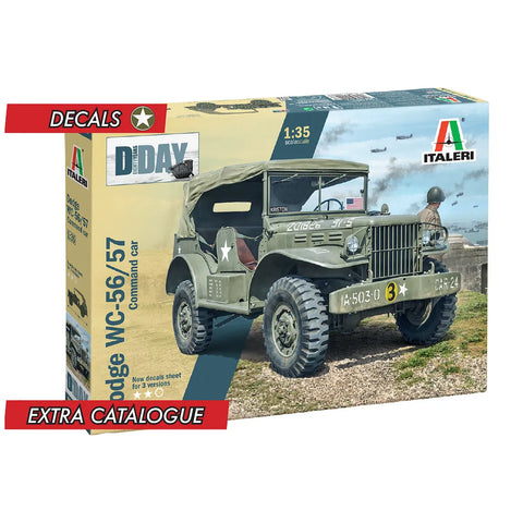 Italeri 1/35 Dodge WC35 Command Car Scaled Plastic Model Kit