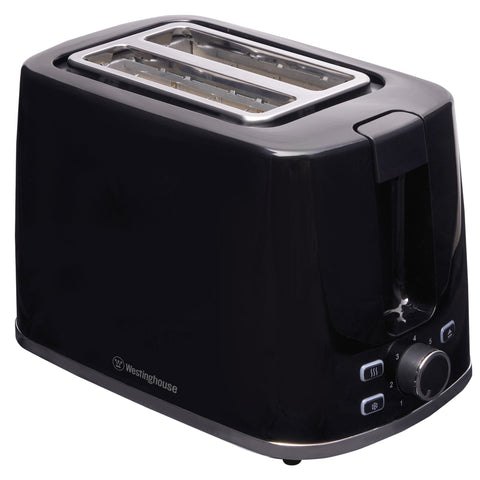 Westinghouse WHTS2S12K 2-Slice Toaster with Chrome Trim (Black)