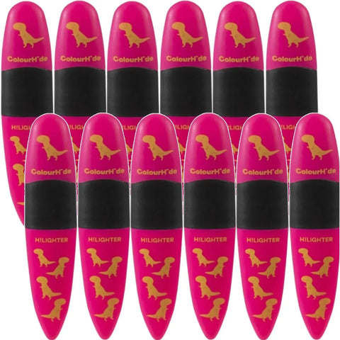Colourhide Designer Highlighters Quirky (Pink) [Box 12]