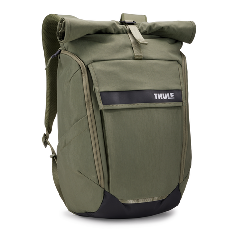 THULE Paramount 24L Rolltop Backpack Bag with 16" Laptop Padded Compartment Olive Green