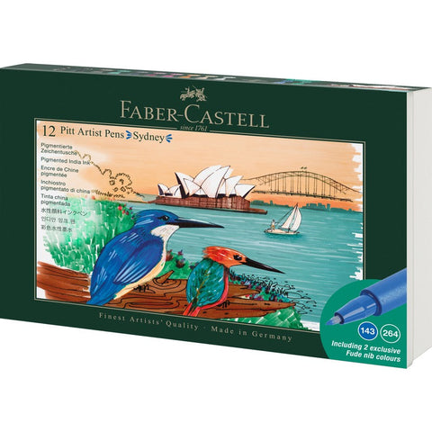 Faber-Castell  India ink Pitt Artist Pen Set, Sydney, 12pcs