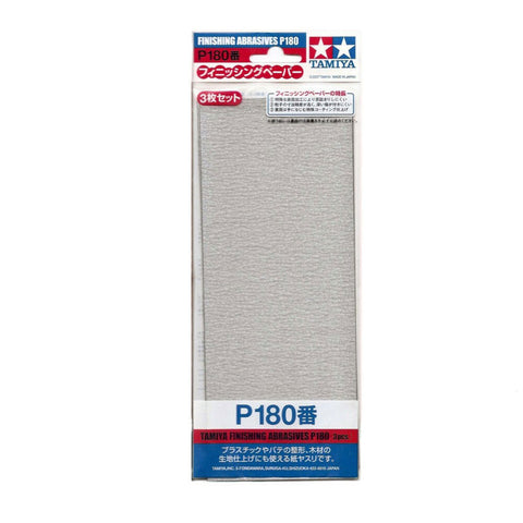 Tamiya Finishing Abrasive P180 (3pcs)